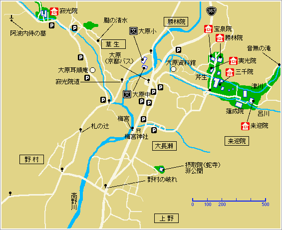 大原の里[特別詳細版]地図